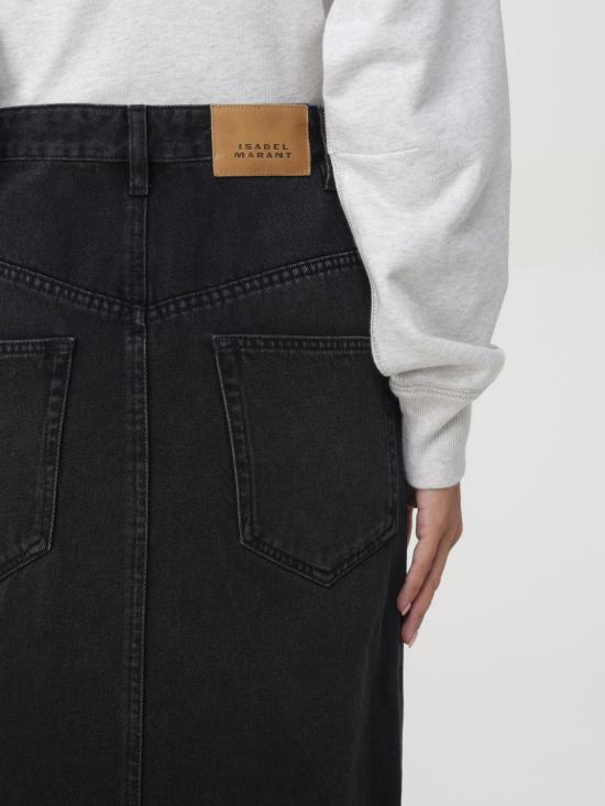25FW 이자벨마랑에뚜왈 데님 스커트 JU0073FBB3H02E 02FK Black - ISABEL MARANT ETOILE