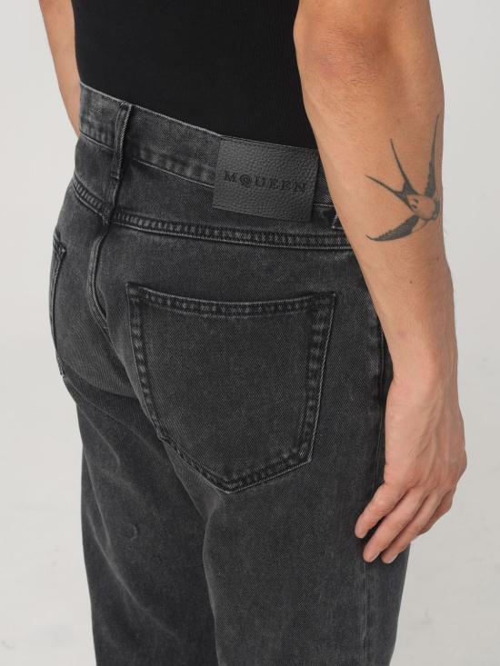 25FW 알렉산더 맥퀸 데님 팬츠 806156QYABB 1213 Black - ALEXANDER MCQUEEN