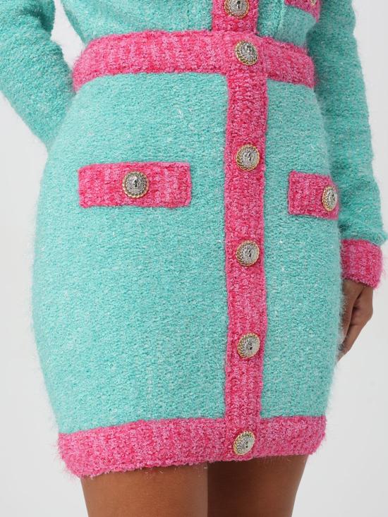 25FW 발망 숏 스커트 DF1LB292KG70 UIH Multicolor - BALMAIN