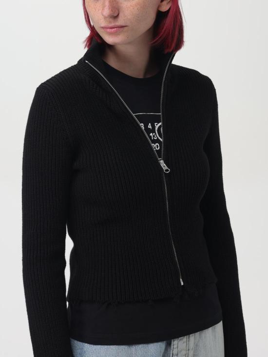 24FW MM6 메종마르지엘라 가디건 S52AM0297M13039 900 Black - MM6 MAISON MARGIELA