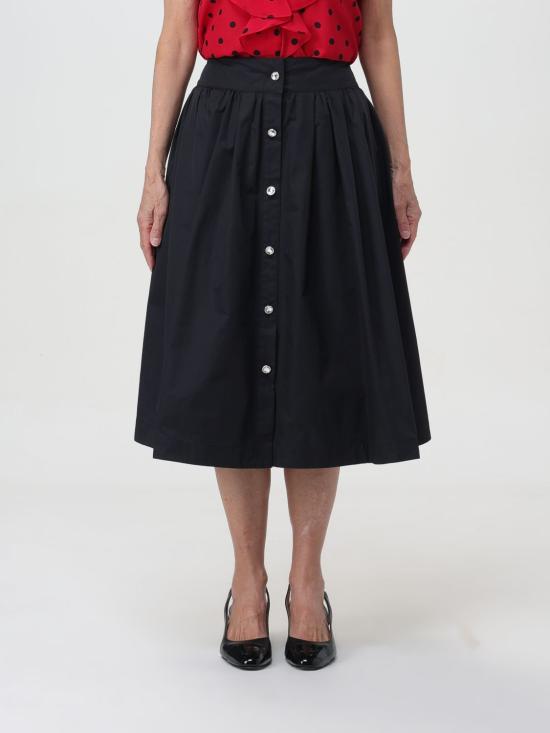 25FW 모스키노 미디 스커트 01240430 0555 Black