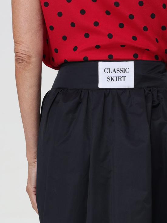 25FW 모스키노 미디 스커트 01240430 0555 Black - MOSCHINO
