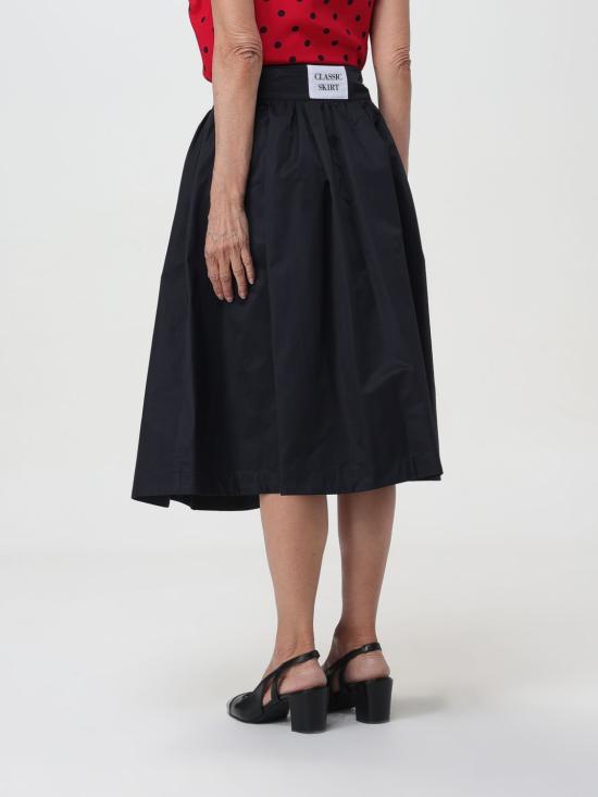 25FW 모스키노 미디 스커트 01240430 0555 Black - MOSCHINO