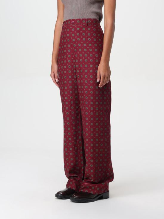 25FW 모스키노 스트레이트 팬츠 03065455 1139 Burgundy - MOSCHINO