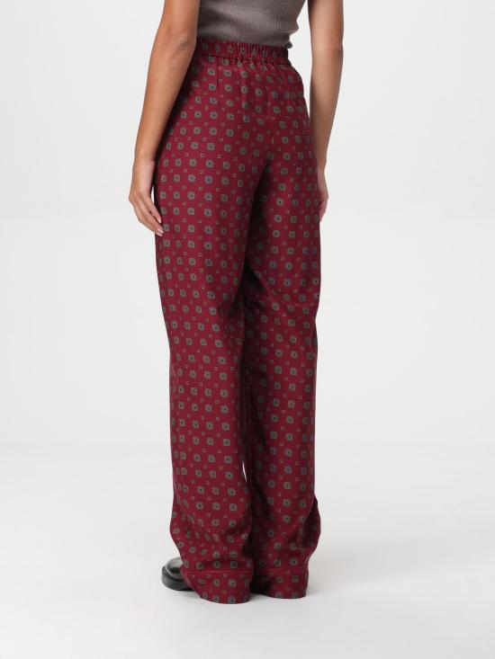 25FW 모스키노 스트레이트 팬츠 03065455 1139 Burgundy - MOSCHINO