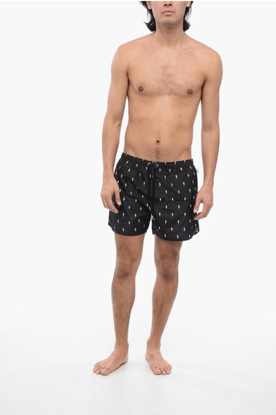  닐바렛 스윔팬츠 MY58026A Y068 524N Black - NEIL BARRETT