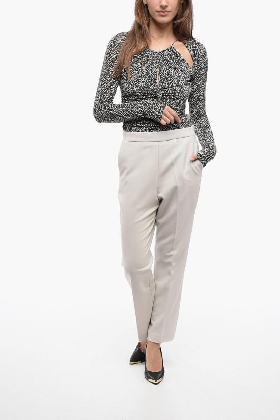  파비아나 필리피 스트레이트 팬츠 PAD223F669D5628178 Gray - FABIANA FILIPPI