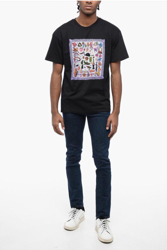  스카이하이팜 반팔 티셔츠 SHF04T0011 Black - SKY HIGH FARM