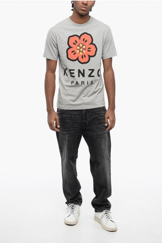  겐조 반팔 티셔츠 FC65TS4074SO 94 Gray - KENZO