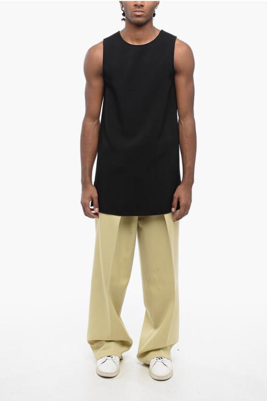  질샌더 민소매 티셔츠 J21TD0006 J65115 001 Black - JIL SANDER