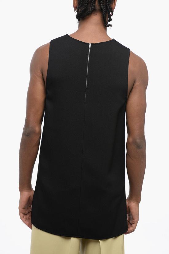  질샌더 민소매 티셔츠 J21TD0006 J65115 001 Black - JIL SANDER