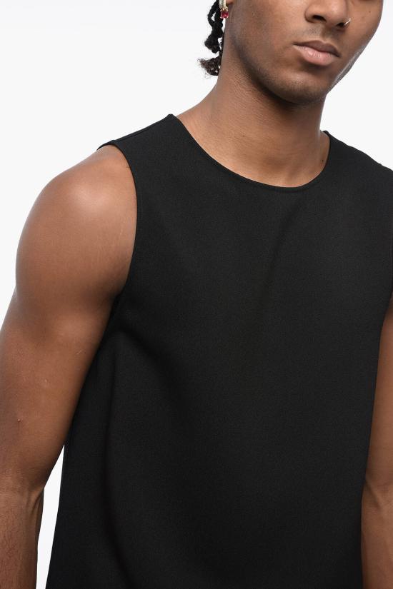  질샌더 민소매 티셔츠 J21TD0006 J65115 001 Black - JIL SANDER