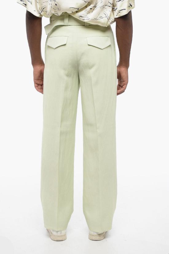  질샌더 스트레이트 팬츠 J21KA0116 J65023 333 Green - JIL SANDER