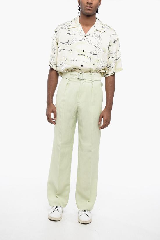 질샌더 스트레이트 팬츠 J21KA0116 J65023 333 Green - JIL SANDER