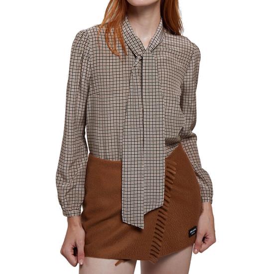 24FW 프라다 블라우스 P470G13J3 F0324 Brown BROWN - PRADA