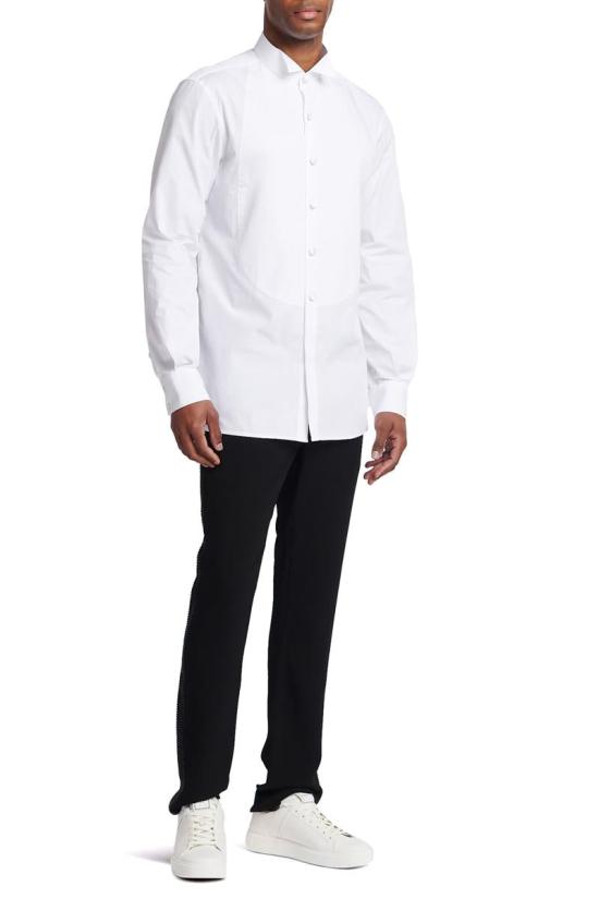 25FW 발망 긴팔 셔츠 XH1HU026CB280FB WHITE - BALMAIN