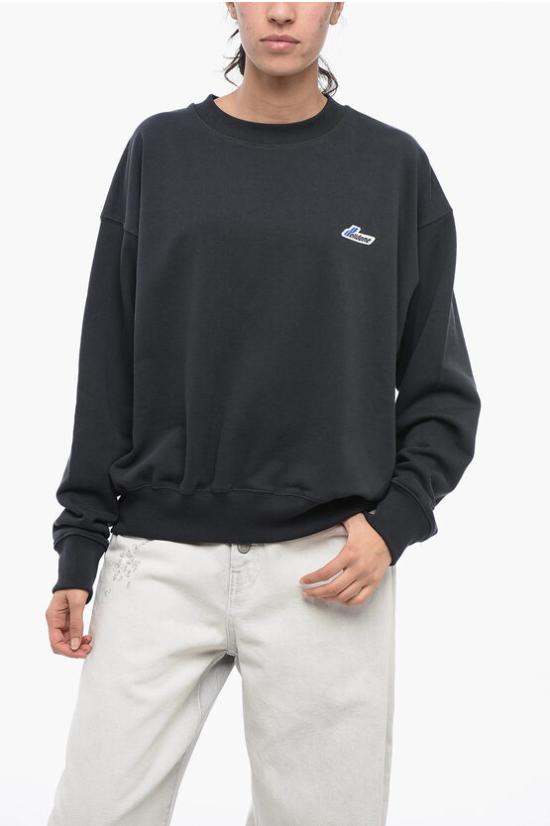  웰던 후드 티셔츠 WDTS322746UDNDARKNAVY Midnight blue - WE11DONE