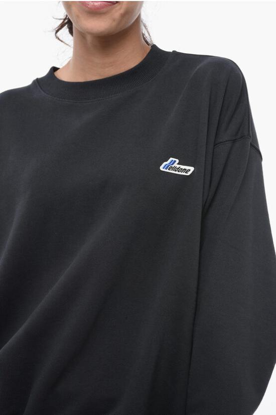  웰던 후드 티셔츠 WDTS322746UDNDARKNAVY Midnight blue - WE11DONE