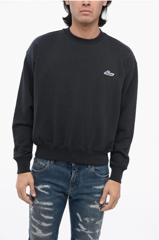  웰던 후드 티셔츠 WDTS322746UDNDARKNAVY Midnight blue - WE11DONE