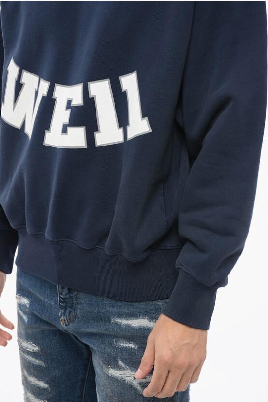  웰던 후드 티셔츠 WDTS322806UNVNAVY Blue - WE11DONE