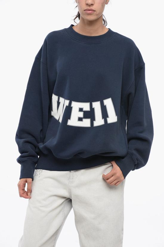  웰던 후드 티셔츠 WDTS322806UNVNAVY Blue - WE11DONE