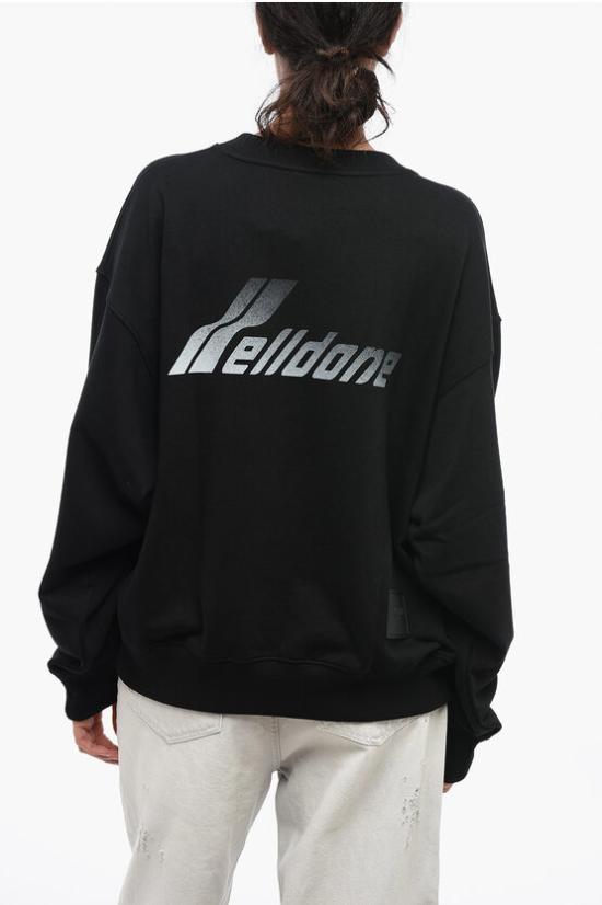  웰던 긴팔 티셔츠 WDTS322843UBKBLACK Black - WE11DONE