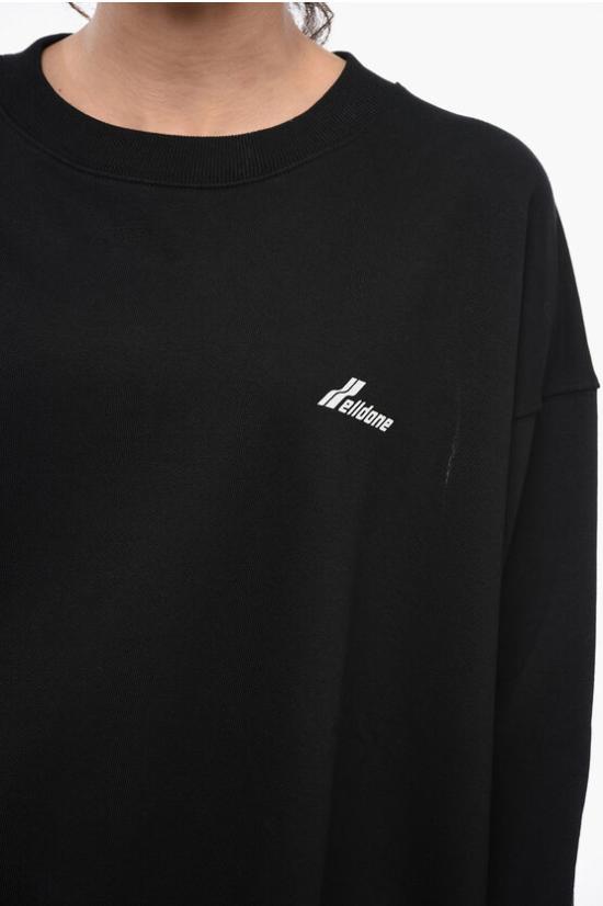  웰던 긴팔 티셔츠 WDTS322843UBKBLACK Black - WE11DONE