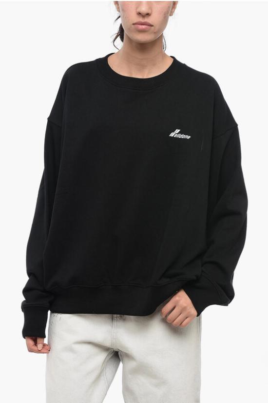  웰던 긴팔 티셔츠 WDTS322843UBKBLACK Black - WE11DONE