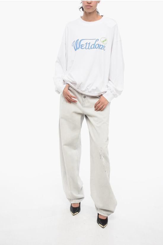  웰던 긴팔 티셔츠 WDTS322816UWHWHITE White - WE11DONE