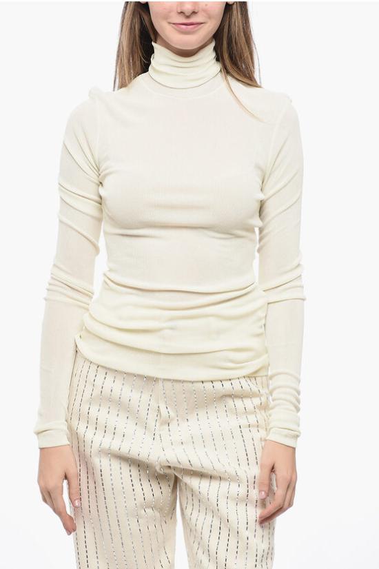  아미 터틀넥 FTS301JE0022185 White - AMI