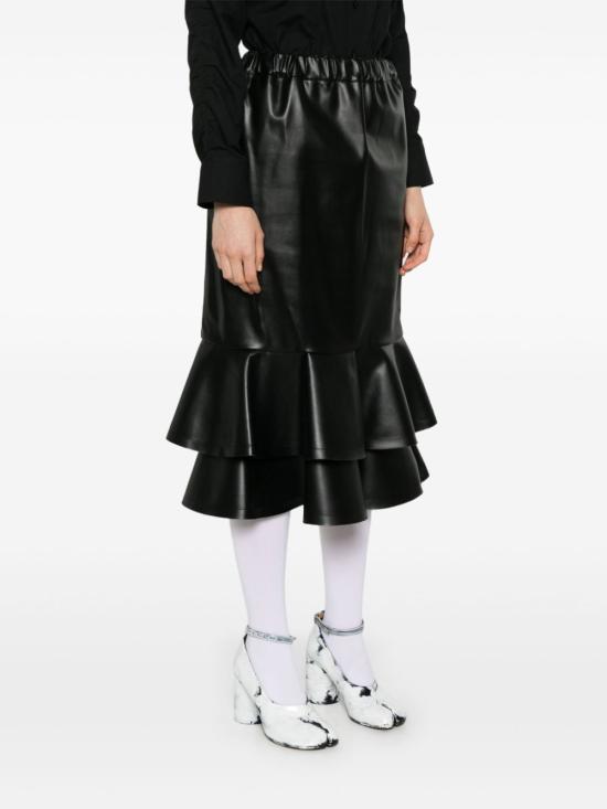 24FW 꼼데가르송 미디 스커트 GN S013 BLACK - COMME DES GARCONS