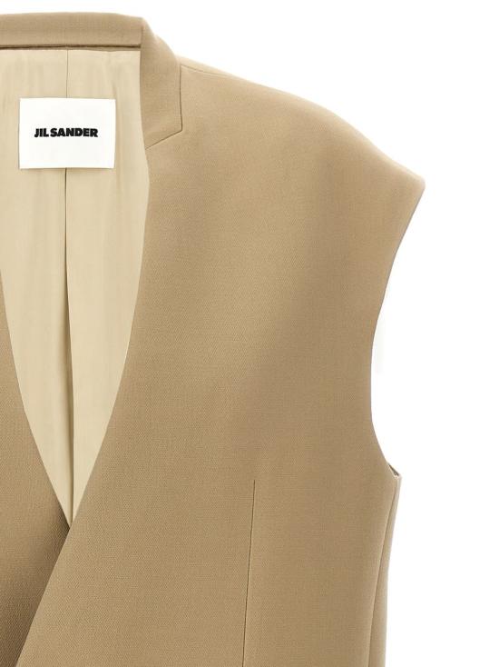  질샌더 베스트 J03BN0140J40160238 Beige - JIL SANDER