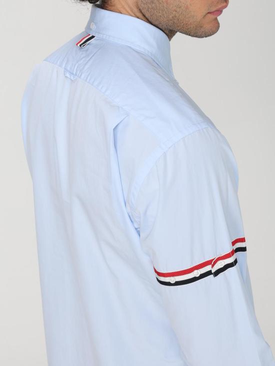 25FW 톰브라운 긴팔 셔츠 MWL150E03113 480 Blue - THOM BROWNE