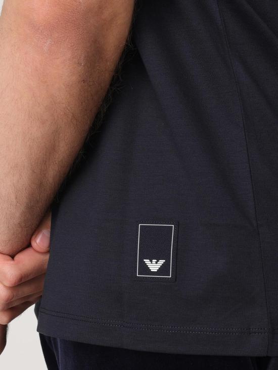  엠포리오 아르마니 반팔 티셔츠 EM000311AF10761 UB118 Blue - EMPORIO ARMANI