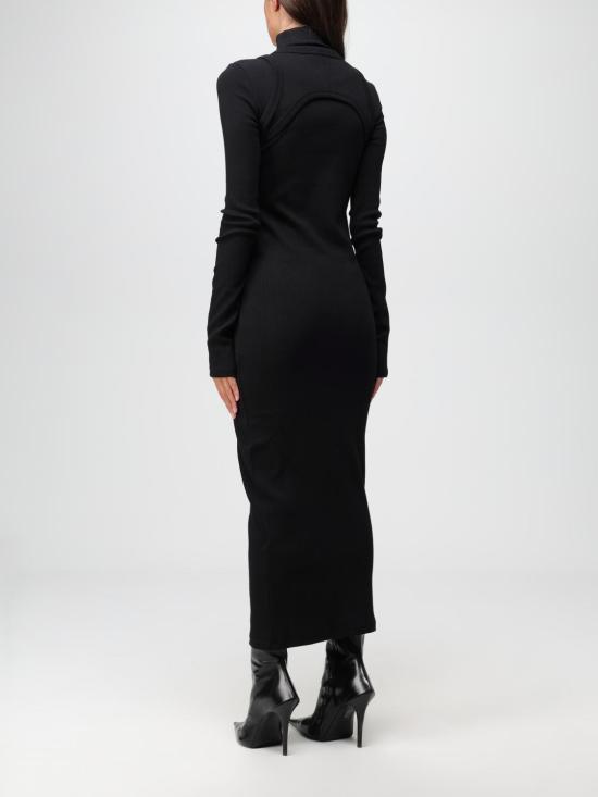  오프화이트 롱 원피스 OWDB495F23JER001 1001 Black - OFF WHITE