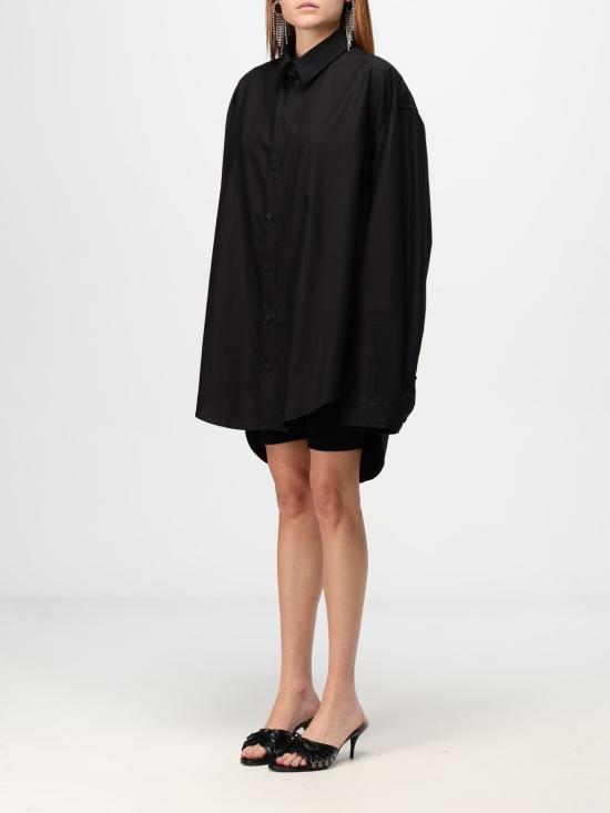 25FW 발렌시아가 숏 원피스 809049TNM60 1000 Black - BALENCIAGA