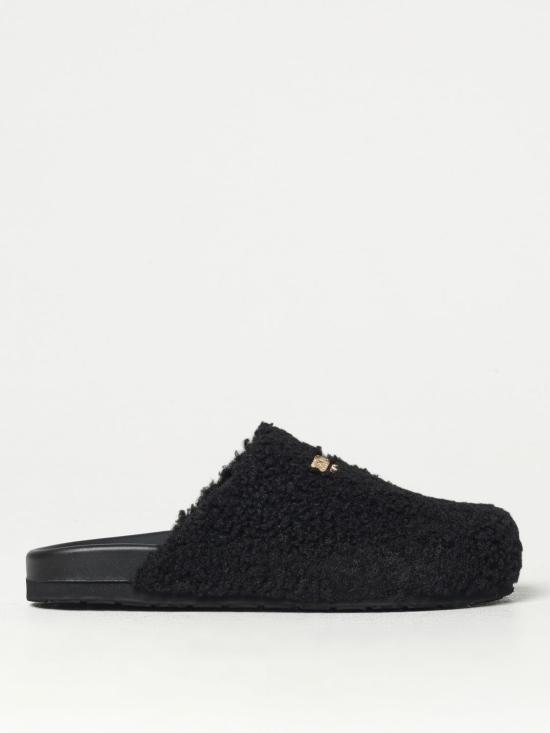 24FW 모스키노 플랫 슈즈 MA10433G1LML5 000 Black