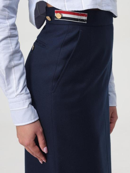 24FW 톰브라운 롱 스커트 FGCA12AF0746 415 Blue - THOM BROWNE
