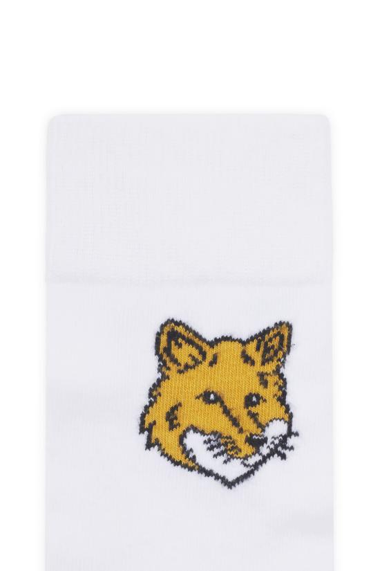 24FW 메종키츠네 양말 MM06402KT0010 P100 WHITE - MAISON KITSUNE