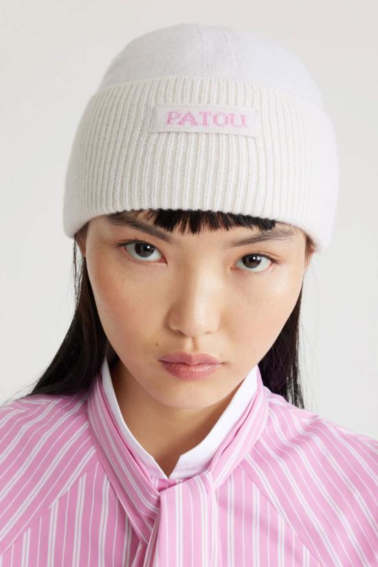 24FW 파투 이어플랩 캡 AC0788041 001W White - PATOU