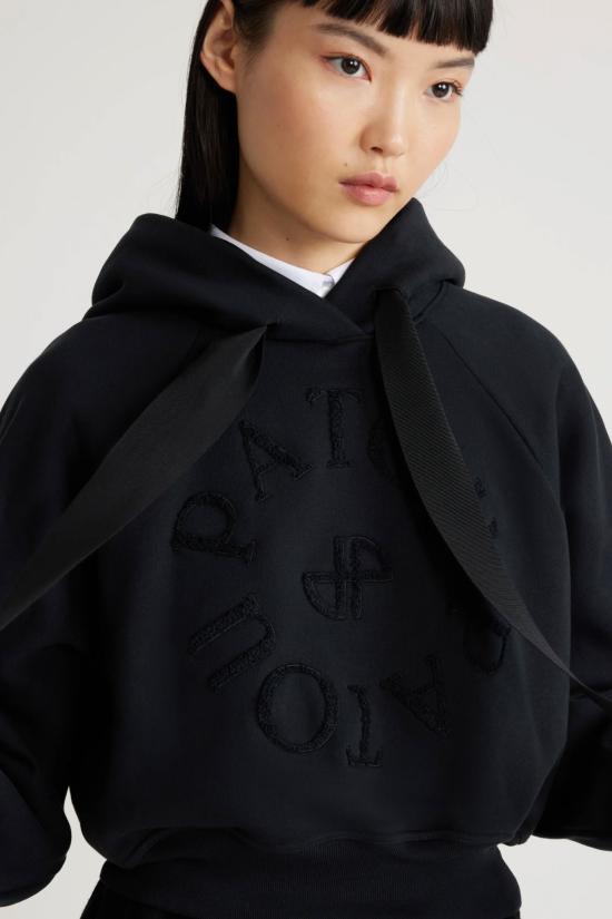 24FW 파투 후드 티셔츠 JE0699995 999B Black - PATOU