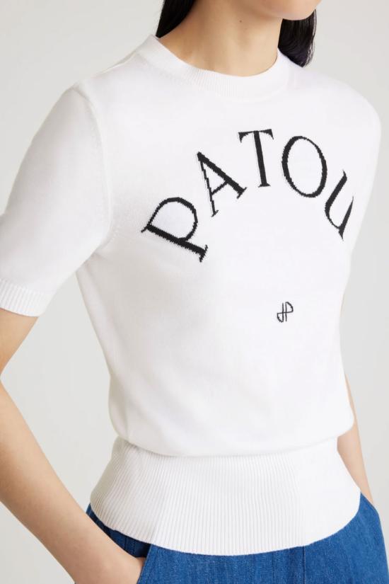  파투 스웨터 KN0688045 001W White - PATOU