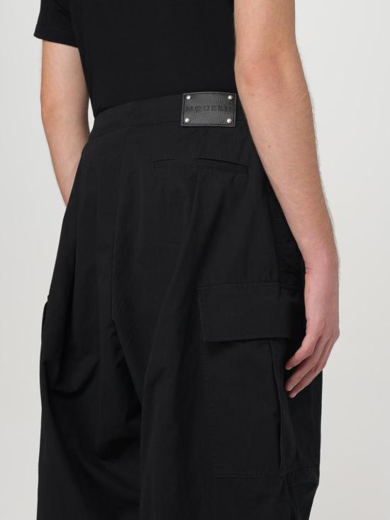 24FW 알렉산더 맥퀸 팬츠 801284QSAA9 1000 Black - ALEXANDER MCQUEEN