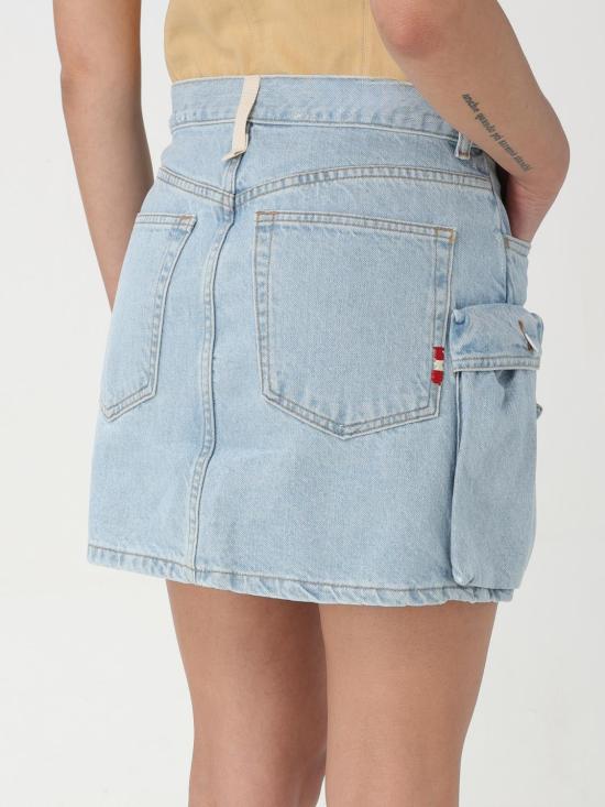  아미시 데님 스커트 AMD077D4691813 999 Denim - AMISH
