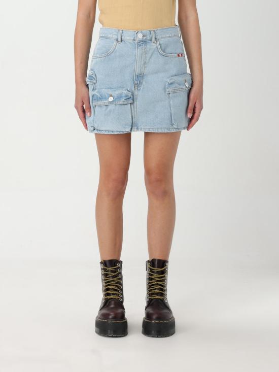  아미시 데님 스커트 AMD077D4691813 999 Denim