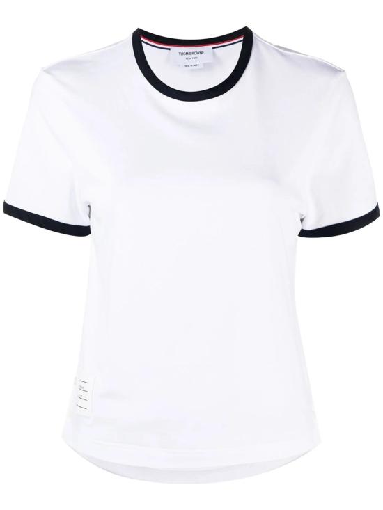 25SS 톰브라운 반팔 티셔츠 FJS075A00042 100 WHITE