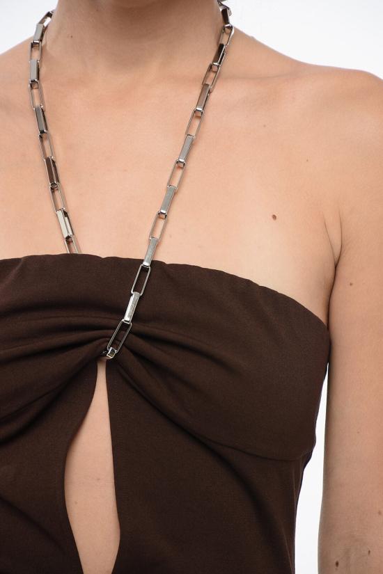  디 아티코 롱 원피스 236WCW85 RY02 204 Brown - THE ATTICO