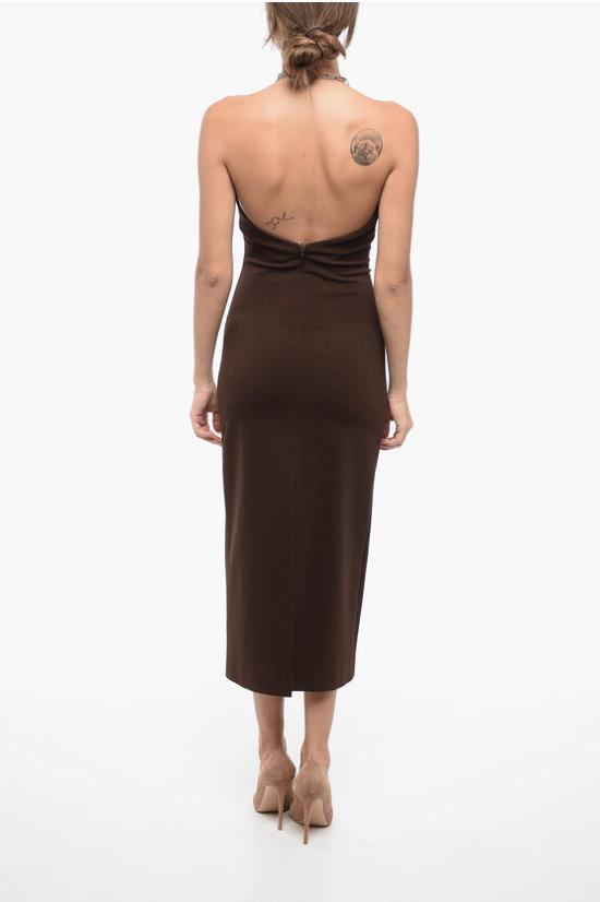  디 아티코 롱 원피스 236WCW85 RY02 204 Brown - THE ATTICO