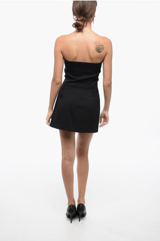  디 아티코 숏 원피스 237WCG49 W041 100 Black - THE ATTICO