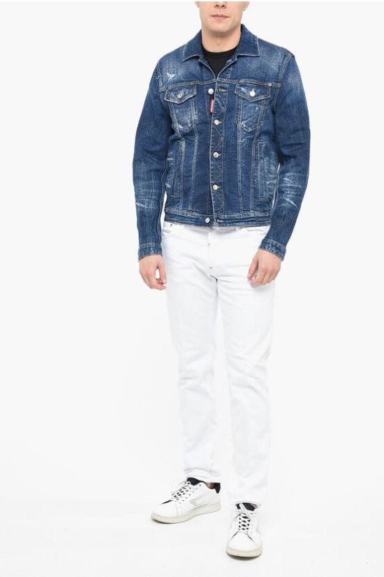  디스퀘어드2 데님 자켓 S74AM1357 S30664 470 Blue - DSQUARED2